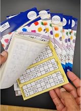 ZEBTON Bingo Books 600 Game Tickets 6 Game Assorted Colors Stationary Fun view 6