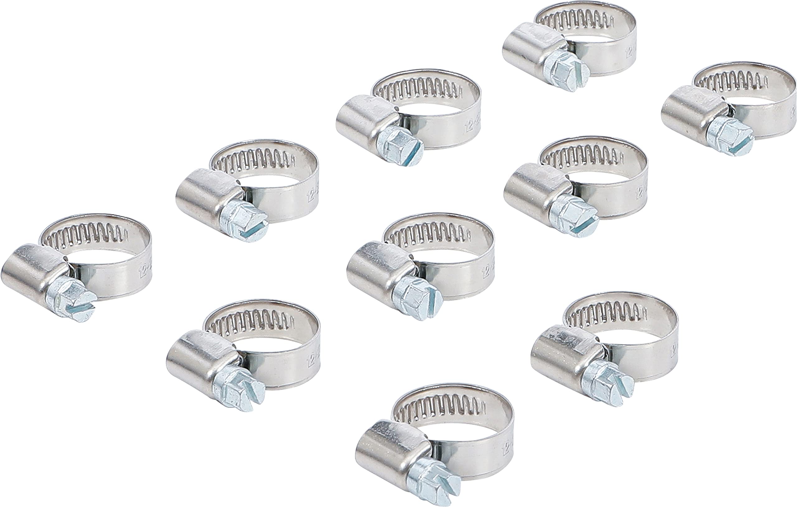 BGS 8095-12x20 | Hose Clamps | Stainless | 12 x 20 mm | 10 pcs.