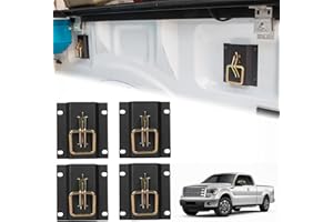 MAIKER OFF ROAD 4Pcs F150 Truck Bed Tie Down Anchor Boxlink Cleats Tie Down Bracket Plates for Ford 2015-2023 F150 F250 F350 & Raptor Car Accessories Replace