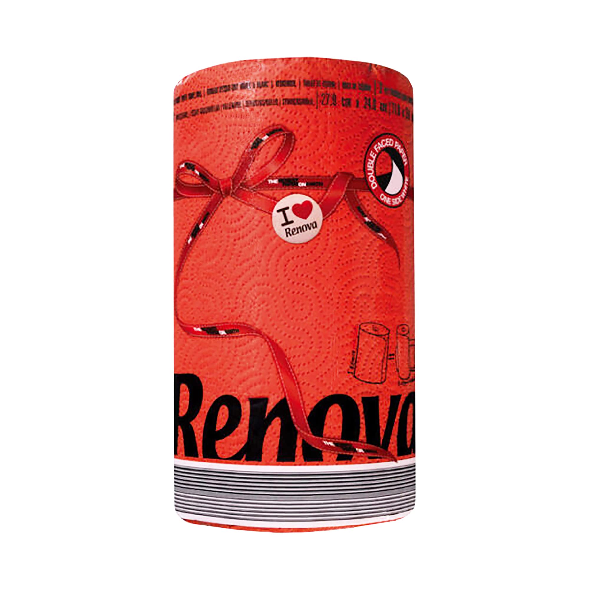 Renova Red Paper Towel Pack - 1 Roll - 120 Sheets