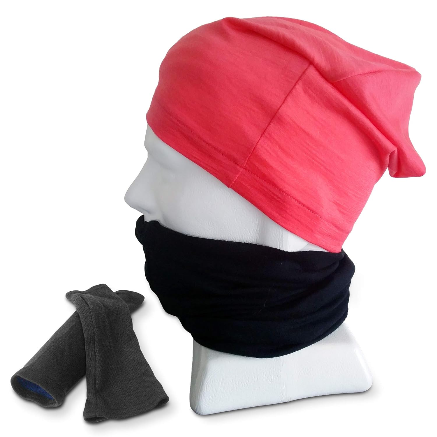 Onetrackme Merino Wool 3 Piece Travel Pack Neck Gaitor