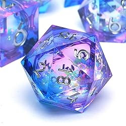 Liquid core Quicksand DND Resin dice Set, Dungeons
