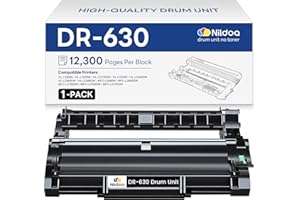 NILDOA DR-630 DR630 Drum Unit 1 Pack [Not Toner] Replacement for Brother DR630 DR-630 DR 630 DCP-L2520DW HL-L2300D HL-L2305W Printer