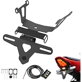 WOLFLINEMOTO Fender Eliminator for CB650R CBR650R 2024 2025 2026 Tail Tidy | Motorcycle License Plate Bracket Holder Mount With LED Light Heavy Duty Steel, Scratch Resistant, No Drilling Needed
