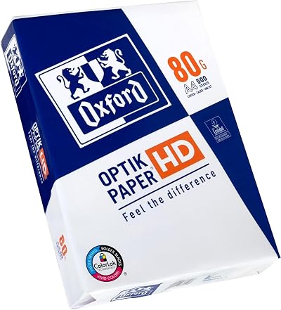 Oxford A4 Printer Paper Premium Optik 500 sheets EU Eco Label 80gsm