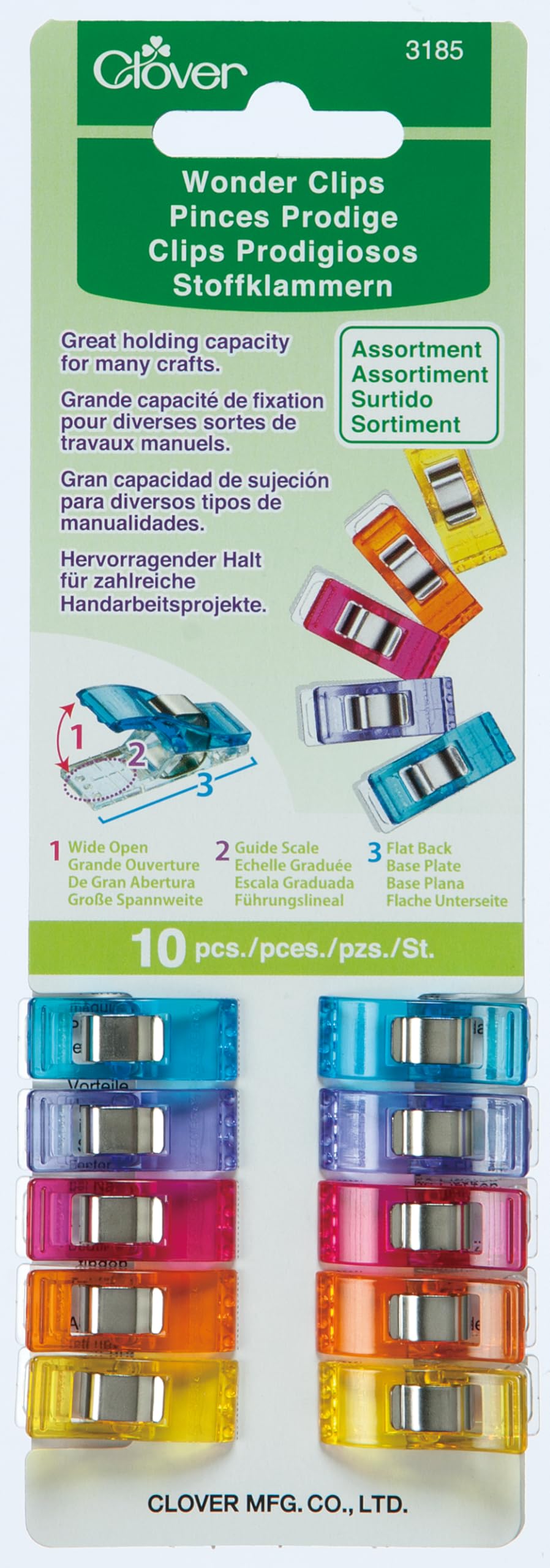 CLOVER Wonder Clips Assortment 10 pcs — image 1