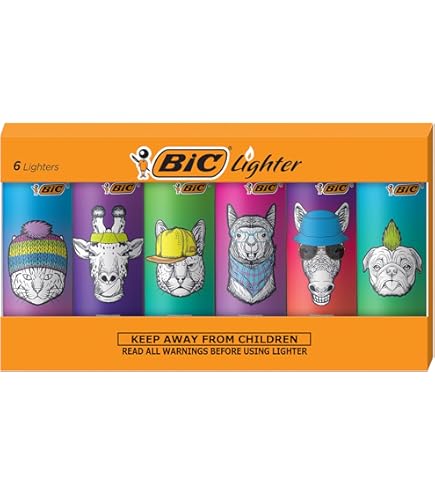 Amazon.com: BIC Maxi Pocket Lighter, Special Edition Metallic