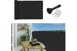 GardenLux 3'x20'Balcony Privacy Screen Cover Fence Cover UV Protection Weatherproof Windscreen Heavy Duty for Patio, Backyard