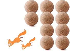 Homsor Squirrel Repellent Outdoor, 10pcs Squirrel Deterrent Balls to Keep Rodents Out of Cars, Yard, Attic and Bird Feeders