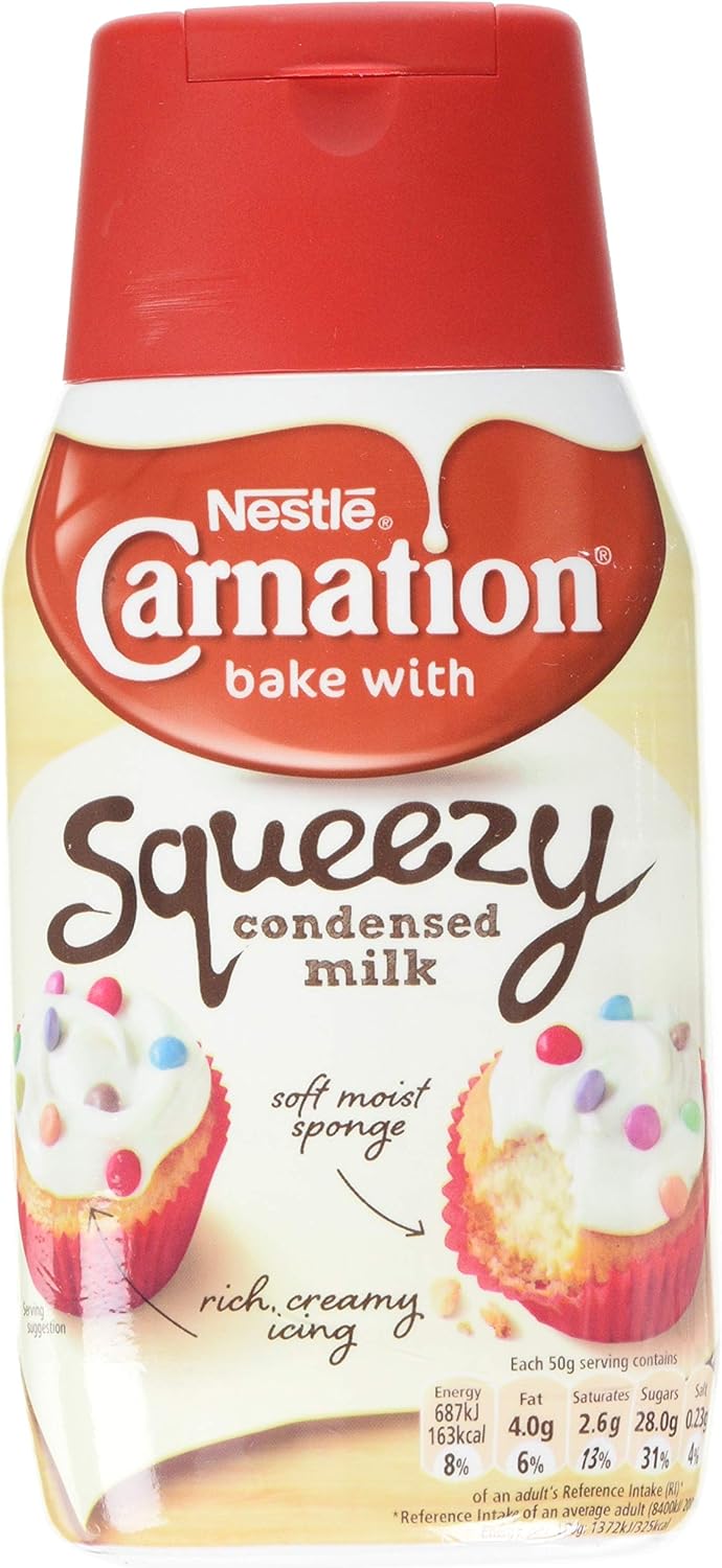 Nestlé Carnation Bake with Squeezy Condensed Milk, 450 g (Pack of 12) Amazon.co.uk Grocery