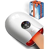 JZBRAIN Hand Massager with Heat and Compression : Heated Full Hand Massager for Wrist Palm Fingers and Comfort Relief & Daily Relaxation – 4 Modes 6 Intensities