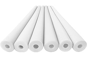 Play22 Pool Noodle Foam - Soft Large White Foam Noodle Tube, Multi-Purpose, Floating Training Device, Exercise Aid, Craft Projects