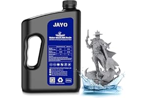 JAYO Water-Washable ABS-Like Resin Grey 3kg, 405nm UV-Curing 3D Printer Resin, High Toughness & Impact Resistance, Easy Water Rinse, Low Shrinkage, Compatible with LCD/DLP/SLA Printers