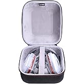 LTGEM EVA Hard Case for 3M Medium Reusable Half-Mask Respirator Face Piece 1/2 Mask DEWALT Safety Goggle/Filter