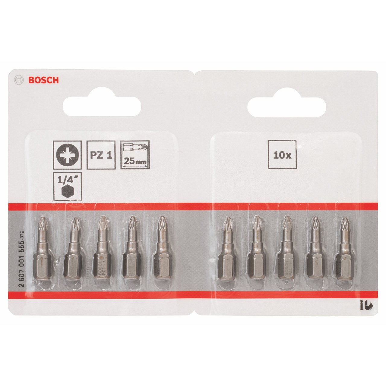 Bosch 2607001555 Extra Hard Screwdriver Bit for Pozidriv Cross Head Screws