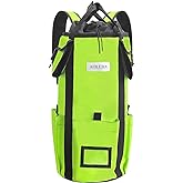 AOLEBA Arborist Rope Storage Bag Tree Climbing Rock Rope Bucket Backpack Rope Storage Bag Large Capacity 1680D Thicken Nylon Material with Hand Straps, Side Pockets