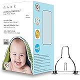 Made in USA aMACEing Zero Leak Nipple with Anti-Colic Vent and Variable Flow (2 Pcs)