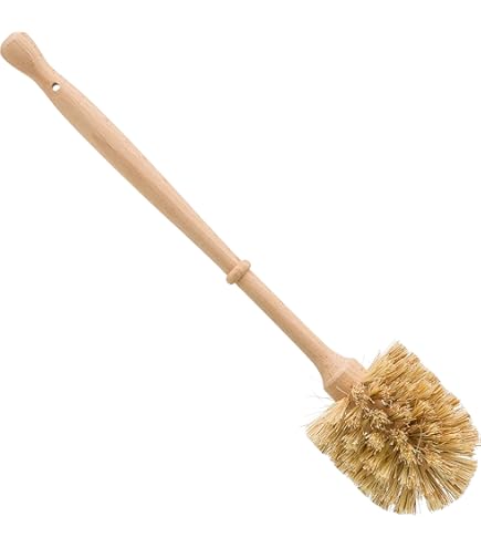 Redecker Urinal Toilet Brush - Oiled Beechwood Handle, 14.75", Made In Germany