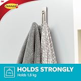 Command Bathroom Large Double Hook Satin Nickel with Adhesive Strips view 4