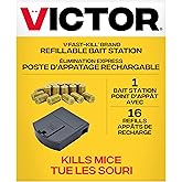 Victor Fast-Kill Refillable Mouse Poison Bait Station - Mouse Poisoning Bait - Mice Poisoning Station - Reusable Rodent Bait 