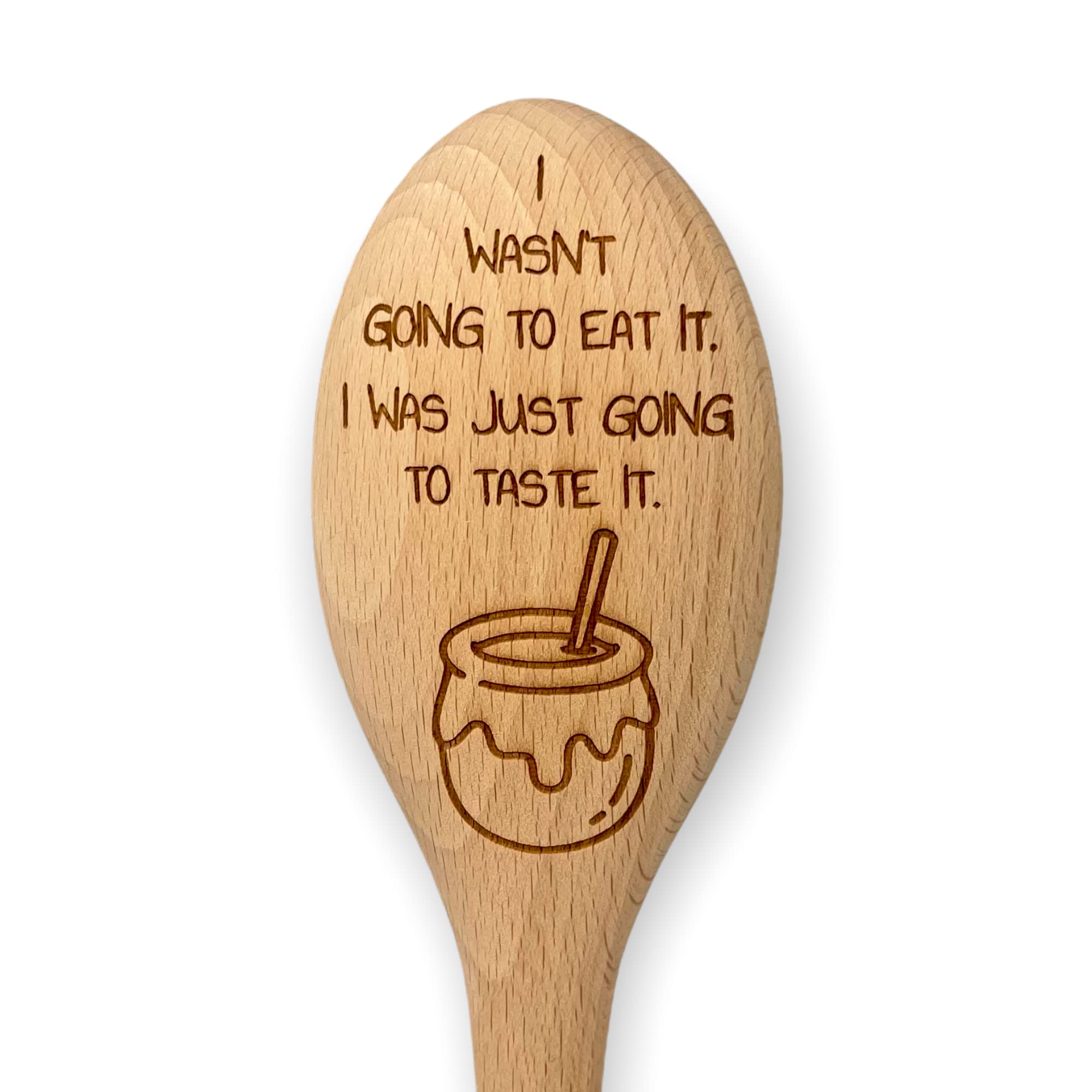 I Wasn't Going to Eat It - Pooh's Novelty Engraved Wooden Spoon Baking Gift