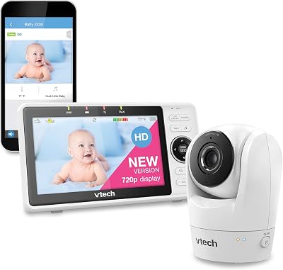 VTech VM901 Smart Wi-Fi Baby Monitor 5 inch 720p Display PTZ 1080p Camera