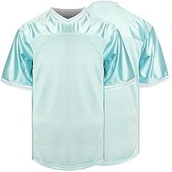 Blank Football Jerseys Mesh Athletic Football Shirt