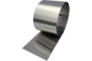 FLASHING KINGS Stainless Steel Flashing Roll - Brushed Stainless Sheet Metal for Flashing, Backsplash, Decoration, Protection, Kitchen and Bath, Arts & Crafts Project, DIY - 10' Lengths (10" x 120")