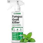 NatureStop Fungus Gnat Killer Spray, Fast-Acting Treatment for Soil & Houseplants, 16 oz (475mL)