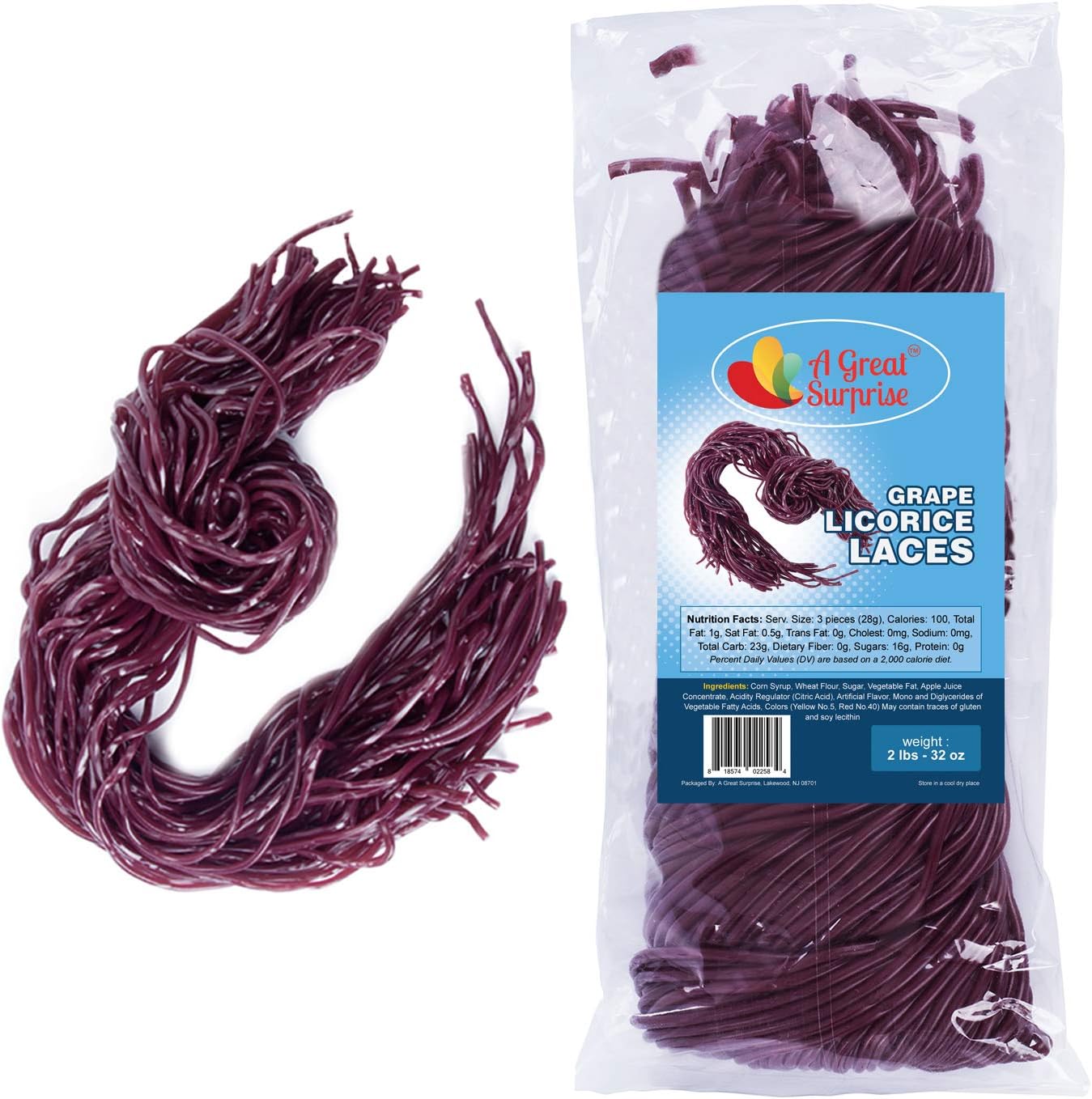 Licorice Candy Grape Licorice Laces Shoestring Licorice Laces