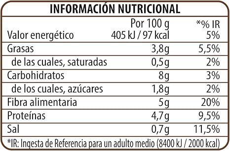 Brillante Benefit Legumbres, Chía, Verduras 250G - [Pack De 16 ...