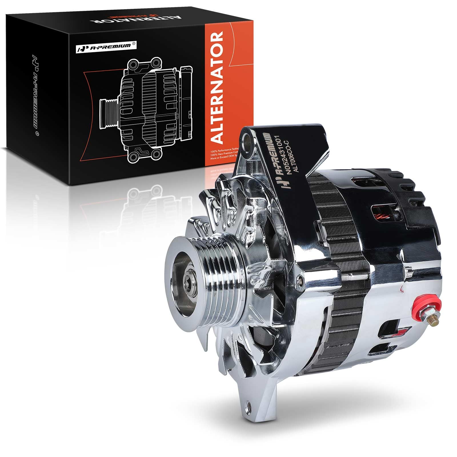 Photo 1 of A-Premium Alternator Compatible with GM CS130 Style 1985-1993, 2.5L 2.8L 3.0L 5.0L 5.7L 6.2L 6.5L 7.4L, 12V 160A 6-Groove