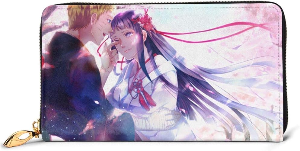 Amazon 長財布 アニメナルト日向 財布 メンズ 小銭入れ カード ウォレット 本革 長財布 多機能 大容量 収納 現金 カード カードケース コインケース 仕分け 男女通用 おしゃれ レザー ウンドファスナーウォレット Ewyuwer メンズバッグ 財布