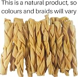 Britten and James 20 Thick Braided Lamb Headskin Sticks 400g Dogs view 8