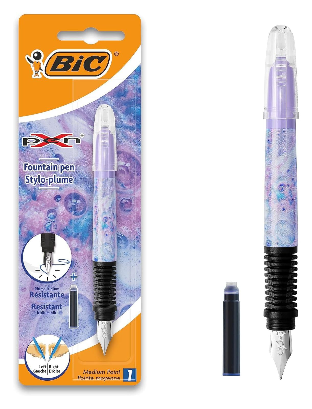BIC Filler x-pen Decors, Medium, Burger decor, Blister of 1 piece, Black