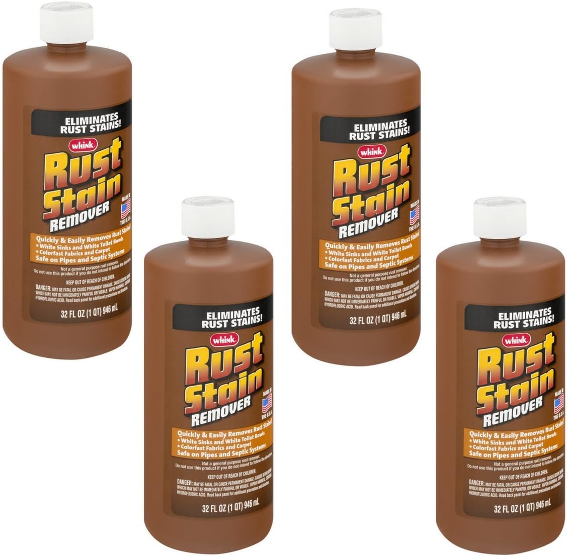 Whink Rust Stain Remover 32 Ounce (Pack of 4) Home & Kitchen