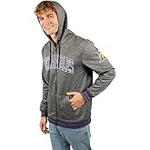 Ultra Game Men's NBA Official Super Soft Driver Full Zip Hoodie Jacket Sweatshirt