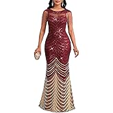 Cololura Women Sexy Sequin Tassel Mesh Perspective Gold Threads Patchwork Bodycon Party Cocktail Evening Gown Dress
