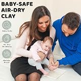 GEMMAHW Baby Handprint Footprint Kit Memory Art Picture Frame Nursery Decor view 4