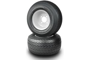 TRIPOWER 18x8.50-8 Golf Cart Tires and Wheels - 8 inch Golf Cart Rims and Tires for Yamaha, Club Car, EZGO, DOT Approved, 4PR Tubeless, 815lbs Capacity, Set of 2