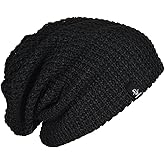 FORBUSITE Mens Slouchy Long Oversized Beanie Knit Cap for Summer Winter B08