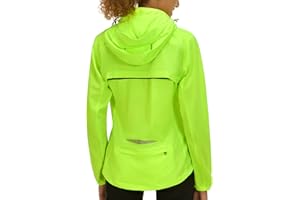 Little Donkey Andy Women's Lightweight Waterproof Cycling Jacket with Removable Sleeves & Hood for Biking Running Golf
