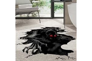 SUPANT 3D Halloween Floor Ceiling Stickers,Creative Realistic Horror Ghost Wall Stickers,Scary Skeleton Zombie Floor Decals, Removable Halloween Decoration Wall Art for Home Office Party Decors