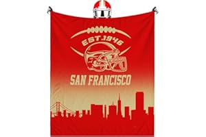 xtvzimke San Francisco Blanket, Gifts for Men Women Sports Lovers Throw Blankets, Lightweight Flannel Team Color Blanket for Sofa Bed Decor Fan, 60" X 50"