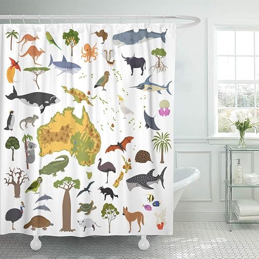 Amazon Com Emvency 72 X78 Shower Curtain Waterproof Home Decor