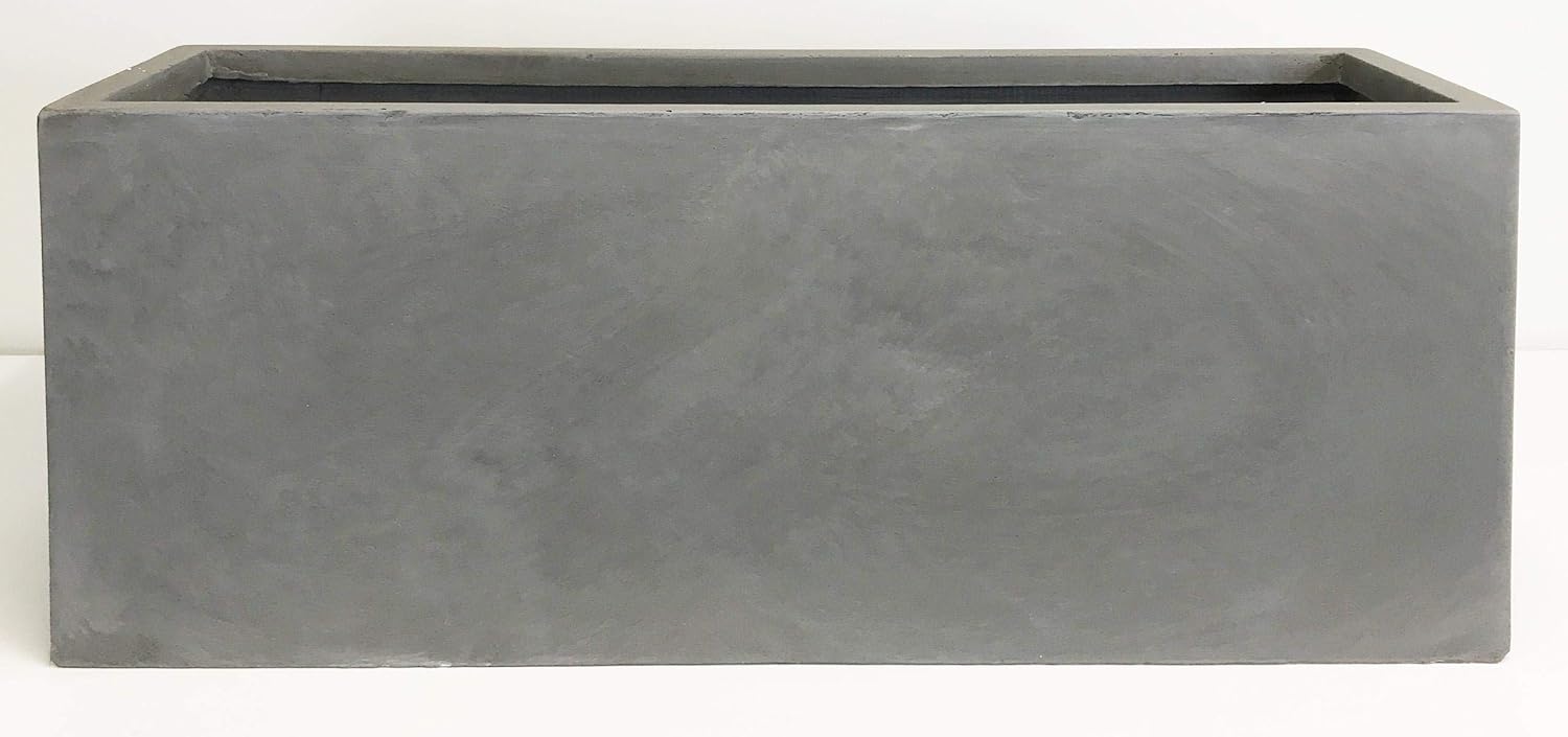 IDEALIST 65cm Planter Large Trough, Grey, L65 W19 H30 cm