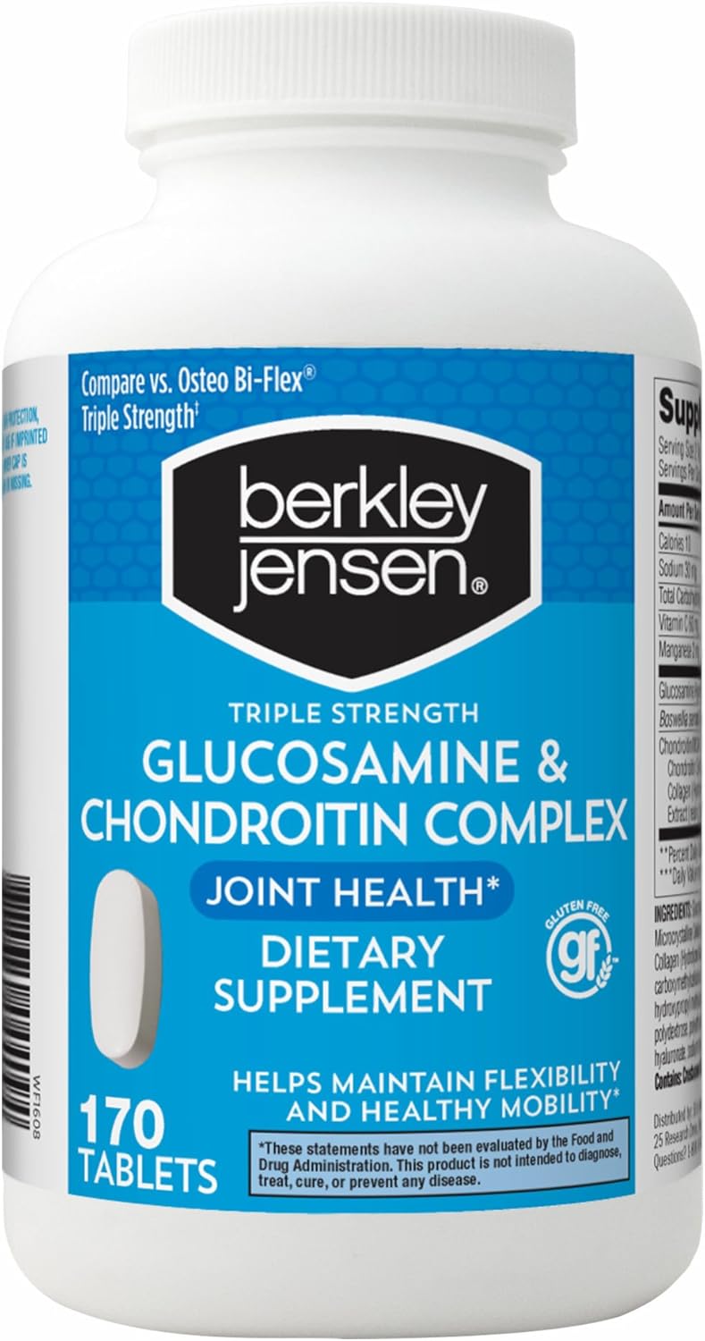 Berkley Jensen Triple Strength Glucosamine Chondroitin, 170 ct. WaooMart