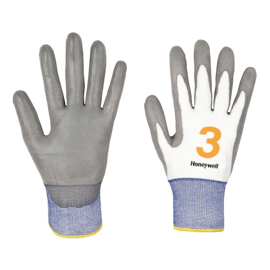 Honeywell Vertigo PU 3 Gloves, Grey, Size 9 (Pack of 10)