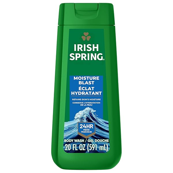 IRISH SPRING MOISTURE BLAST BODY WASH FOR MEN, 20 OZ