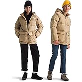 THE NORTH FACE Kids' North Down Fleece-Lined Short Parka | 600 Fill Recycled Waterfowl Down Insulated, Water Repellent